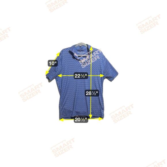 Mizzen + Main Polo Shirt Men’s MED Phil Mickelson Geometric AOP Performance Trim - Picture 2 of 9